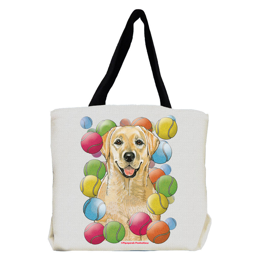 Labrador Retriever Yellow Lab Tennis Dog Tote Bag - Pipsqueakproductions