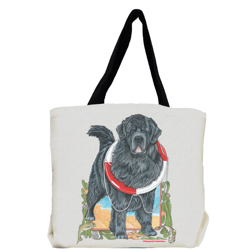Newfoundland Newfie Dog Tote Bag - Pipsqueakproductions