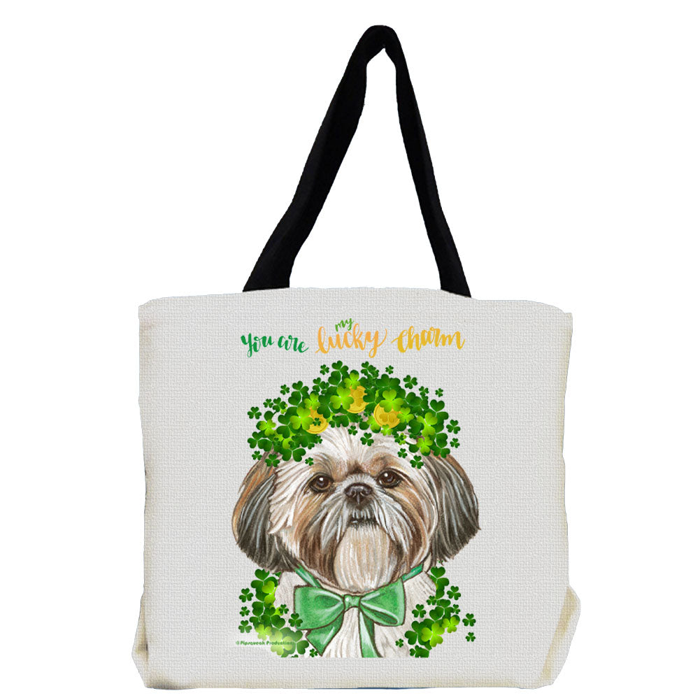 Shih Tzu Saint Patrick's Day Tote Bag - Pipsqueakproductions
