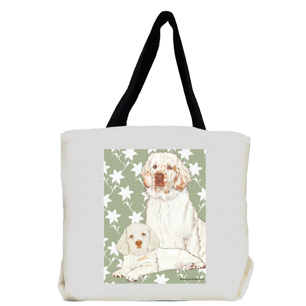 Clumber Spaniel Tote Bag, Clumber Spaniel Gift - Pipsqueakproductions