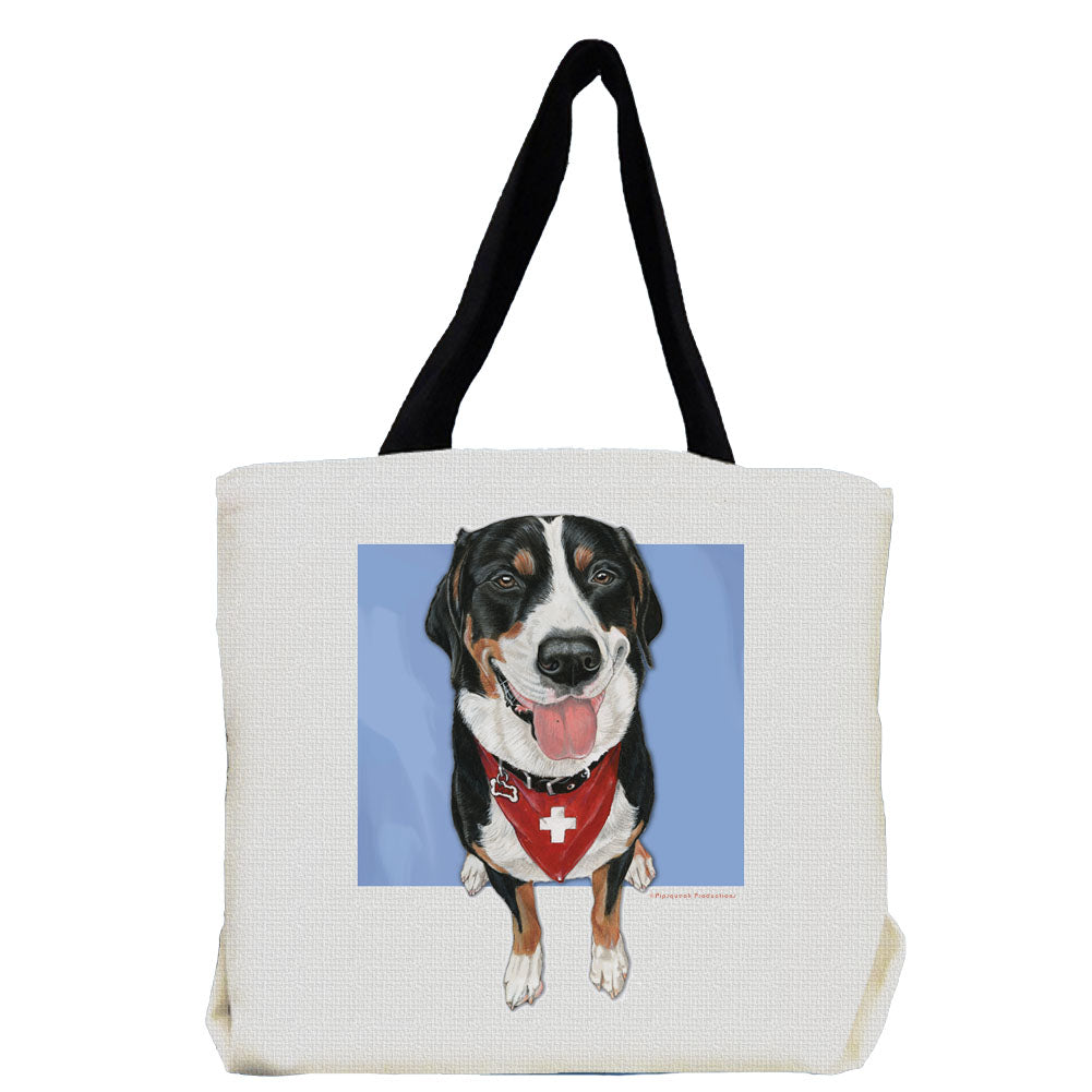 Greater Swiss Mountain Dog Tote Bag, Swissy Gift - Pipsqueakproductions
