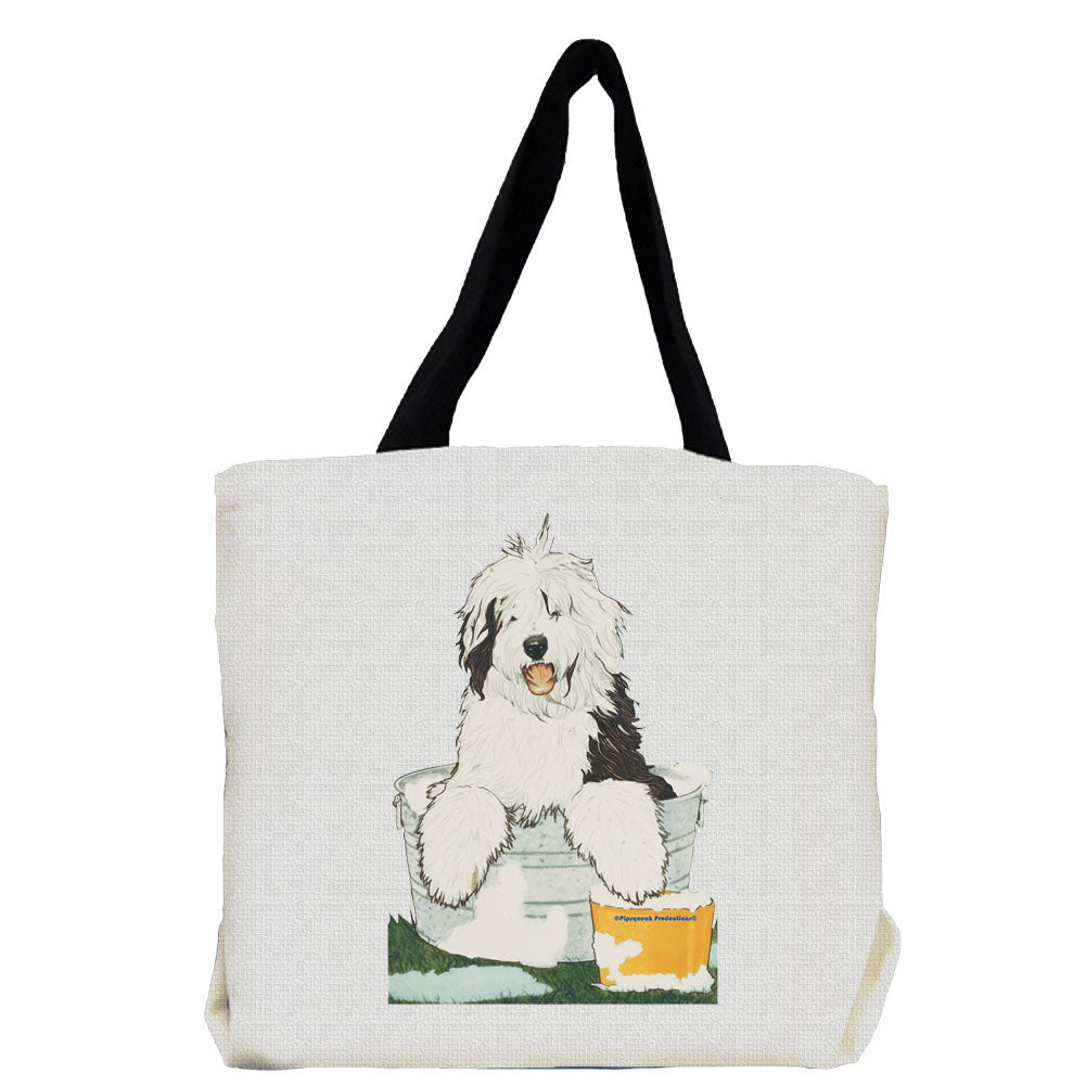 Old English Sheepdog Tote Bag, Old English Gift - Pipsqueakproductions