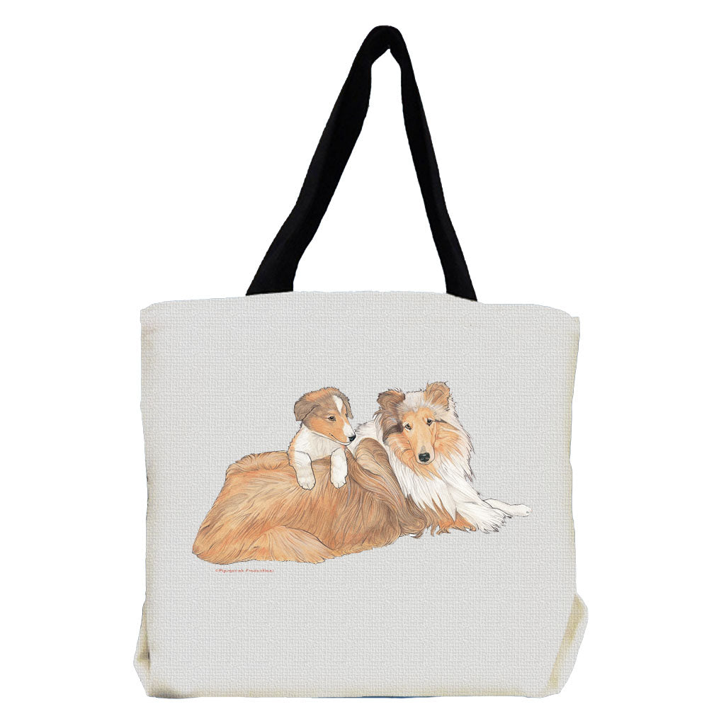 Collie Tote Bag, Collie Gift - Pipsqueakproductions