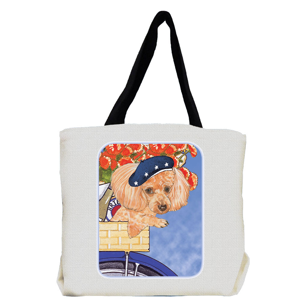 Poodle Apricot Toy Poodle Tote Bag, Toy Poodle Gift - Pipsqueakproductions
