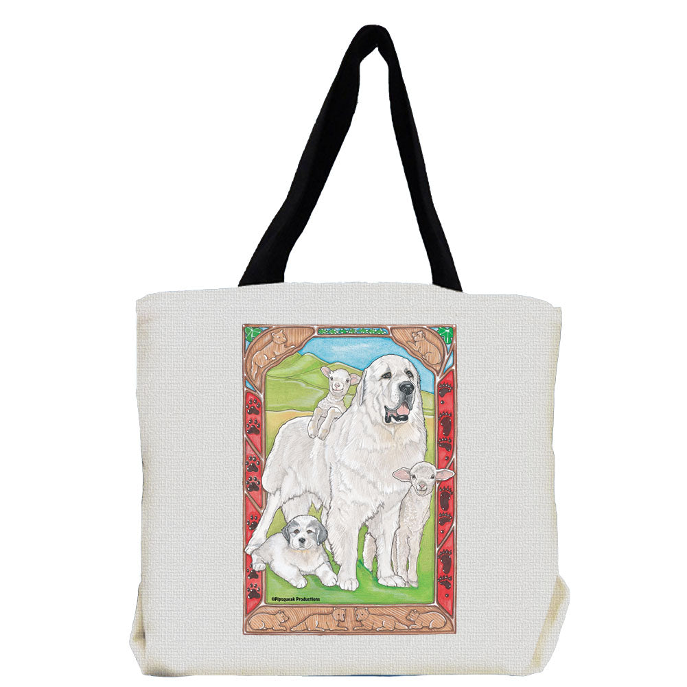 Great Pyrenees Tote Bag, Pyrenees Gift - Pipsqueakproductions