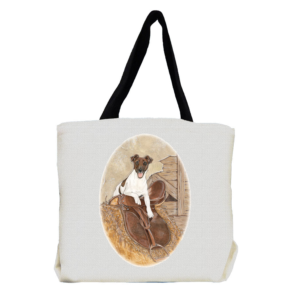 Fox Terrier Smooth Tote Bag, Fox Terrier Tote bag - Pipsqueakproductions