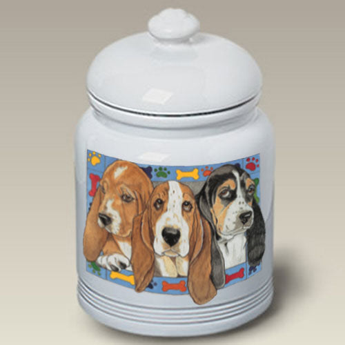 Basset Hound Treat Jar - Pipsqueakproductions