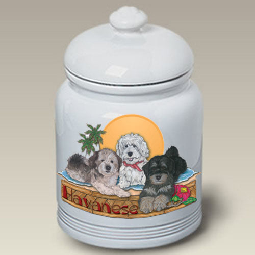 Havanese Treat Jar - Pipsqueakproductions