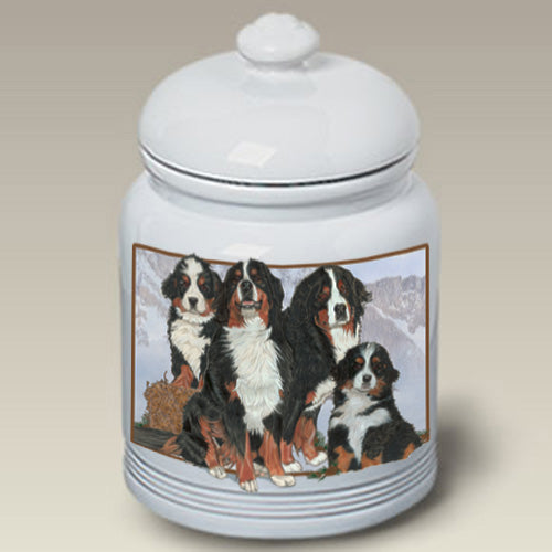 Bernese Mountain Dog Treat Jar - Pipsqueakproductions
