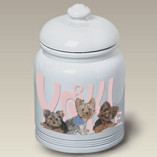 Yorkie Treat Jar - Pipsqueakproductions