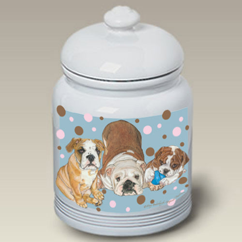 Bulldog Treat Jar - Pipsqueakproductions