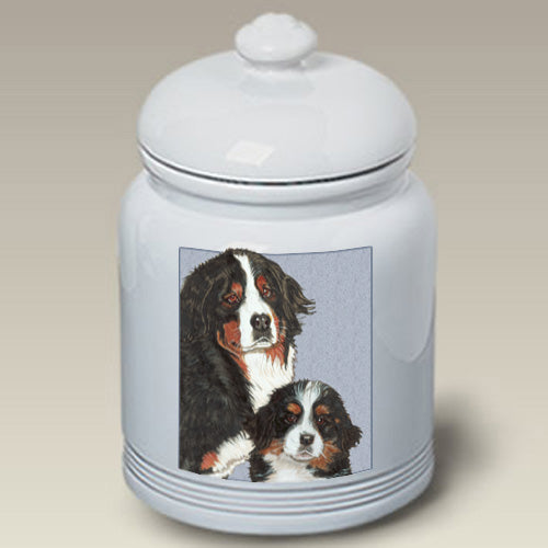 Bernese Mountain Dog Treat Jar - Pipsqueakproductions