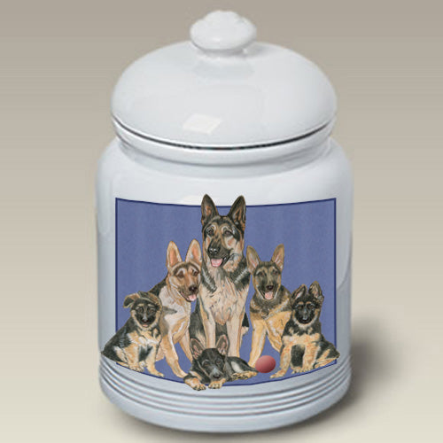 German Shepherd Treat Jar - Pipsqueakproductions