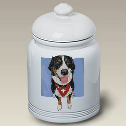 Greater Swiss Mountain Treat Jar - Pipsqueakproductions