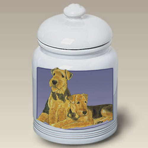 Airedale Treat Jar - Pipsqueakproductions
