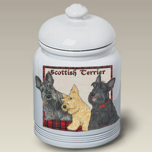 Scottish Terrier Treat Jar - Pipsqueakproductions