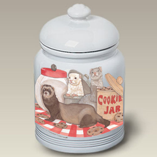 Ferret Treat Jar - Pipsqueakproductions