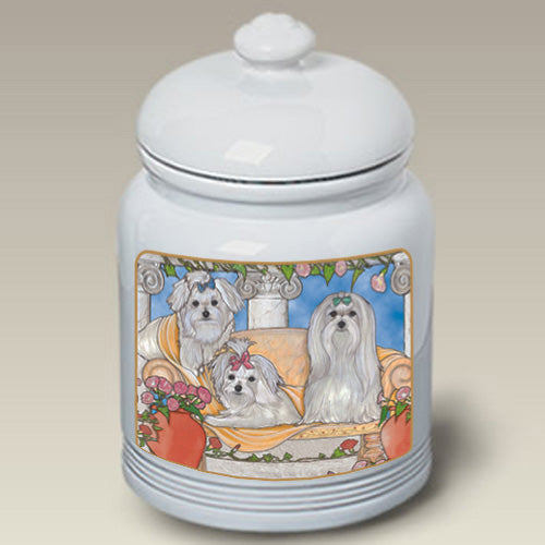 Maltese Treat Jar - Pipsqueakproductions