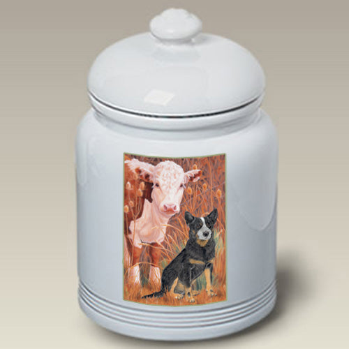 Australian Cattle Dog Treat Jar - Pipsqueakproductions