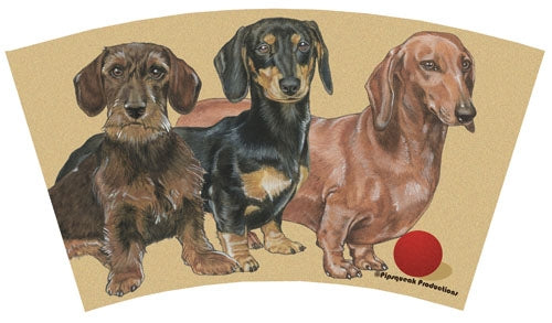 Dachshund Tumbler with Straw, Double Wall, 16 Ounces Acrylic Tumbler, BPA-Free - Pipsqueakproductions
