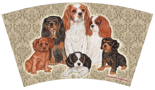 Cavalier King Charles with Straw, Double Wall, 16 Ounces Acrylic Tumbler, BPA-Free - Pipsqueakproductions