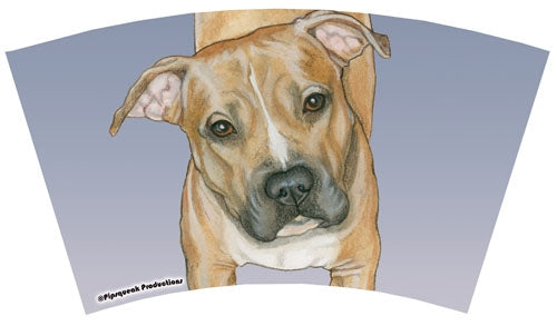 Pit Bull Tumbler with Straw, Double Wall, 16 Ounces Acrylic Tumbler, BPA-Free - Pipsqueakproductions