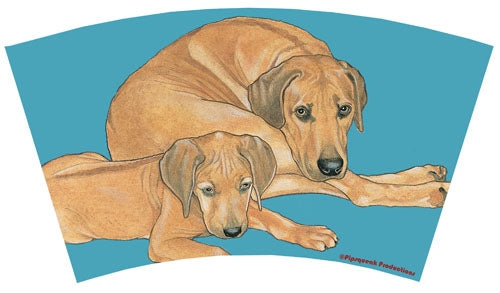 Rhodesian Ridgeback Tumbler with Straw, Double Wall, 16 Ounces Acrylic Tumbler, BPA-Free - Pipsqueakproductions