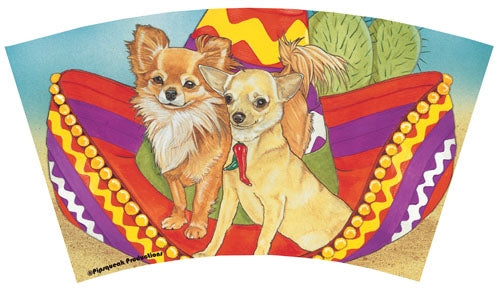 Chihuahua Tumbler with Straw, Double Wall, 16 Ounces Acrylic Tumbler, BPA-Free - Pipsqueakproductions