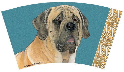 Mastiff Tumbler with Straw, Double Wall, 16 Ounces Acrylic Tumbler, BPA-Free - Pipsqueakproductions