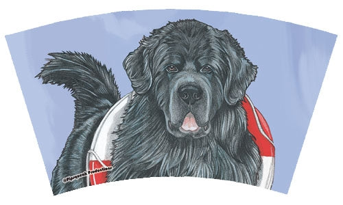 Newfoundland Tumbler with Straw, Double Wall, 16 Ounces Acrylic Tumbler, BPA-Free - Pipsqueakproductions