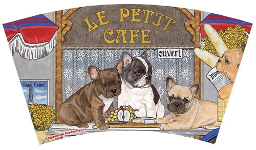 French Bulldog Tumbler with Straw, Double Wall, 16 Ounces Acrylic Tumbler, BPA-Free - Pipsqueakproductions