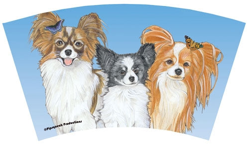 Papillon Tumbler with Straw, Double Wall, 16 Ounces Acrylic Tumbler, BPA-Free - Pipsqueakproductions