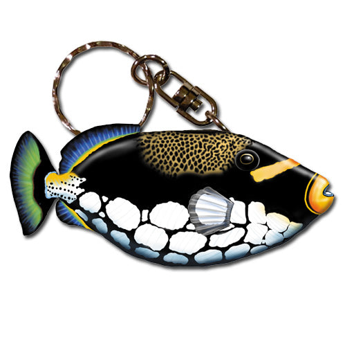 Triggerfish Keychain Wooden - Pipsqueakproductions