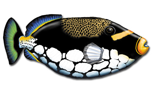 Triggerfish Magnet Wooden - Pipsqueakproductions