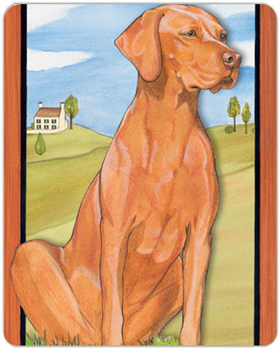 Vizsla Cutting Board Tempered Glass, Pet Placemat, 11.5 “ x 15.5” - Pipsqueakproductions