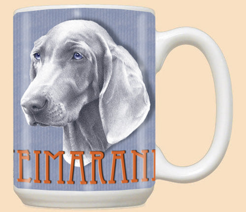Weimaraner Ceramic Coffee Mug Tea Cup 15 oz - Pipsqueakproductions