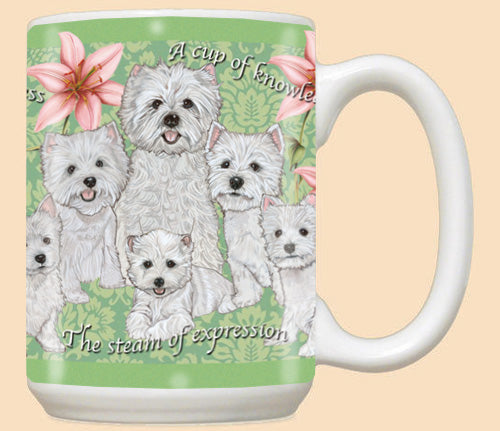 West Highland Terrier Westie Dog Ceramic Coffee Mug Tea Cup 15 oz - Pipsqueakproductions