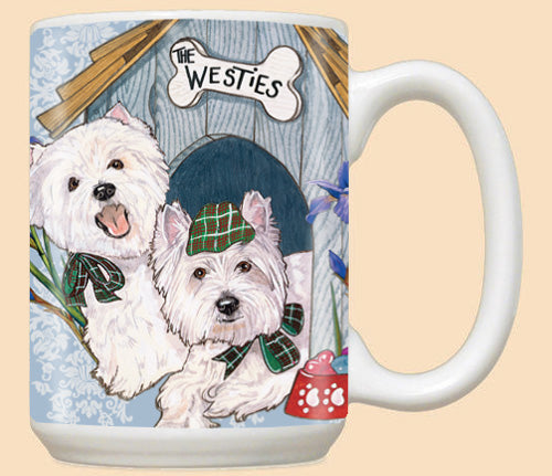West Highland Terrier Westie Dog Ceramic Coffee Mug Tea Cup 15 oz - Pipsqueakproductions