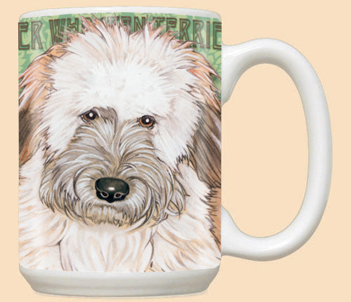Wheaten Terrier Ceramic Coffee Mug Tea Cup 15 oz - Pipsqueakproductions