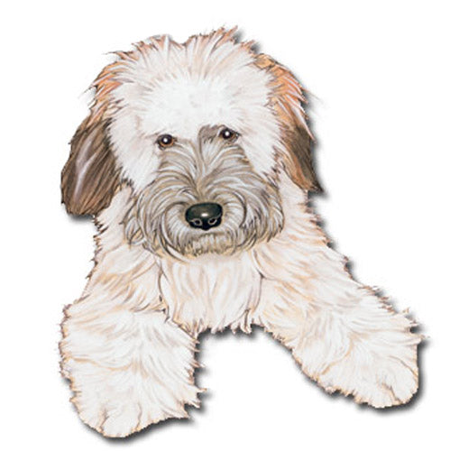Wheaten Terrier Magnet Wooden - Pipsqueakproductions