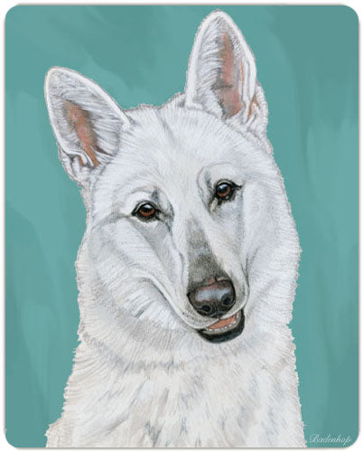 White Shepherd Small Cutting Board - Pipsqueakproductions