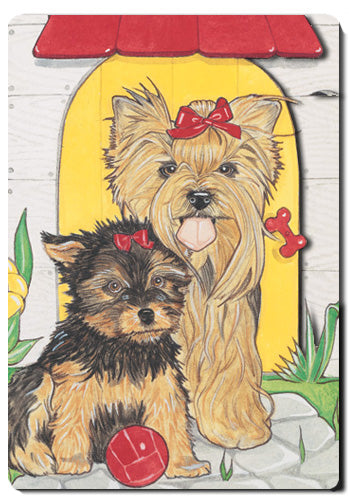 Yorkie 2D Magnet - Pipsqueakproductions