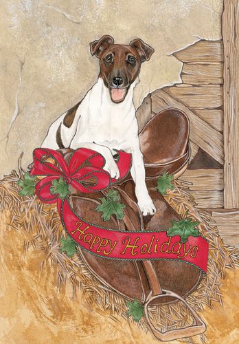Fox Terrier Smooth Christmas Cards Set of 10 cards & 10 envelopes