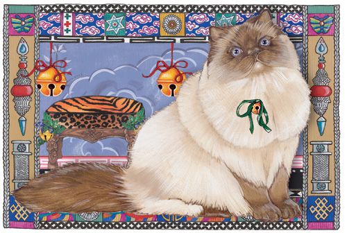 Himalayan Cat Christmas Cards Set of 10 cards & 10 envelopes