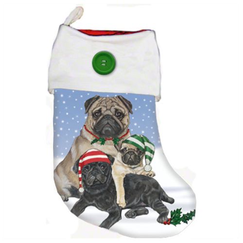 Pug Christmas Stocking