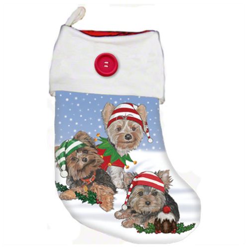 Yorkshire Terrier Yorkie Dog Christmas Stocking