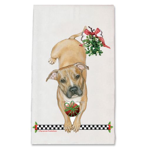 Pit Bull Kitchen Christmas Kitchen Towel Holiday Pet Gifts