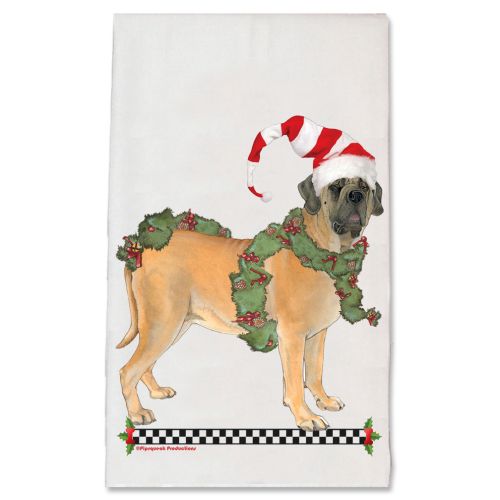 Mastiff Christmas Kitchen Towel Holiday Pet Gifts