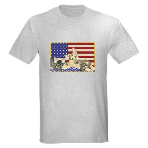 German Shepherd Patriotic T-Shirt