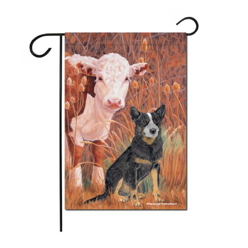 Australian Cattle Dog Garden Flag Double Sided 12” x 17”